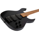 Spira B-400 MBK 4-String Elektrische Bas Actieve Villain Soapbar Pickups Roasted Poplar Satin Black