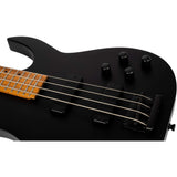Spira B-400 MBK 4-String Elektrische Bas Actieve Villain Soapbar Pickups Roasted Poplar Satin Black