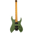 Spira S-400 MGR Headless S-Style Elektrische Gitaar HH Villain Humbuckers Roasted Poplar Satin Green