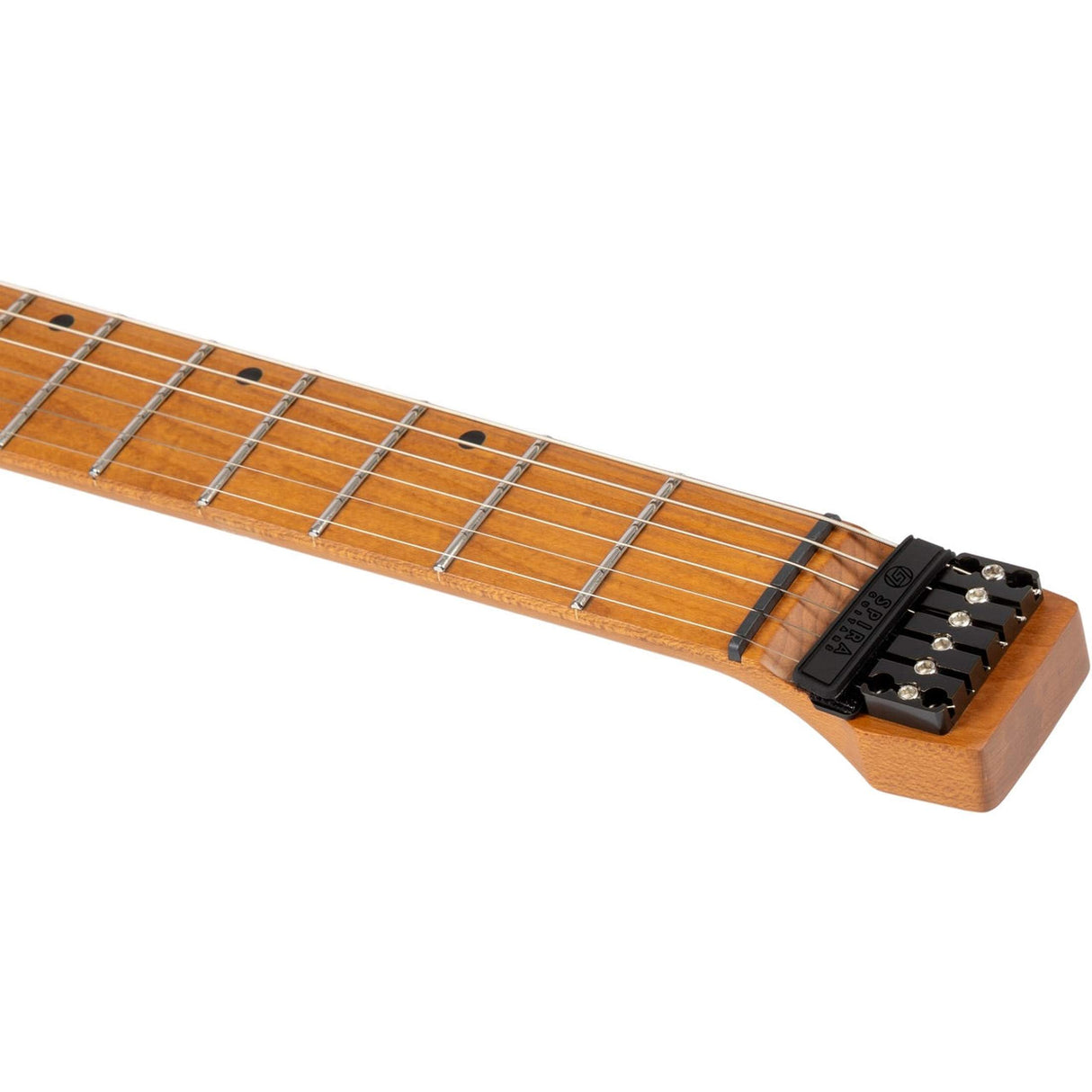 Spira S-400 MGR Headless S-Style Elektrische Gitaar HH Villain Humbuckers Roasted Poplar Satin Green