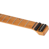 Spira S-400 MPB Headless S-Style Elektrische Gitaar HH Villain Humbuckers Roasted Poplar Satin Blue