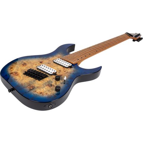 Spira S-457 TBL Multiscale 7-snarige Gitaar - Blue Green Burst