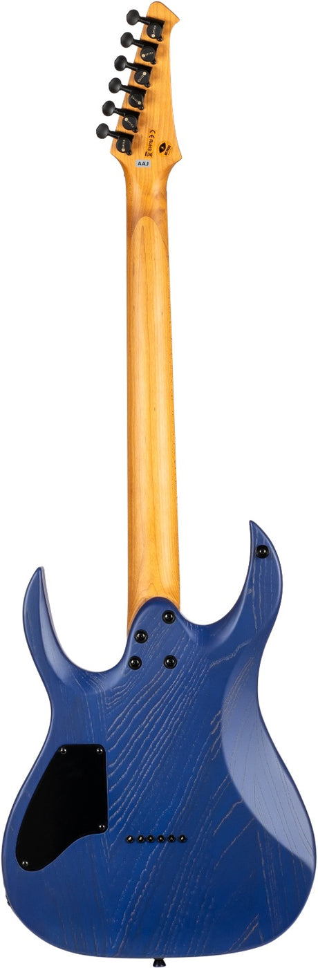 Spira S-600 ABL Elektrische Gitaar Swamp Ash Blue met Stainless Steel Frets