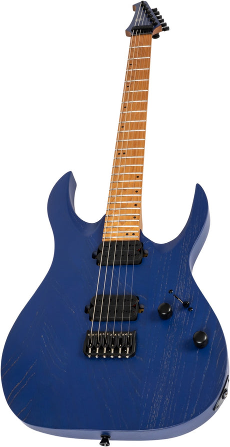 Spira S-600 ABL Elektrische Gitaar Swamp Ash Blue met Stainless Steel Frets