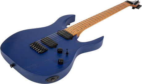 Spira S-600 ABL Elektrische Gitaar Swamp Ash Blue met Stainless Steel Frets