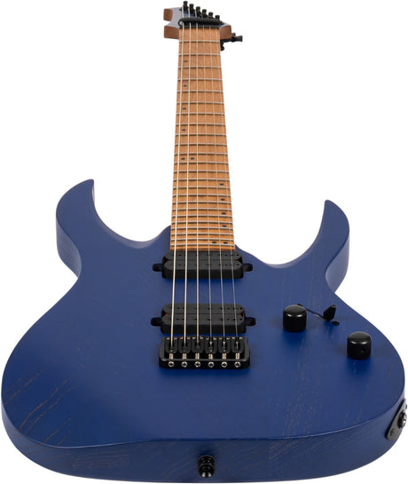 Spira S-600 ABL Elektrische Gitaar Swamp Ash Blue met Stainless Steel Frets
