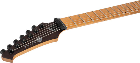Spira S-600 AGY Elektrische Gitaar Swamp Ash Dark Grey met Stainless Steel Frets