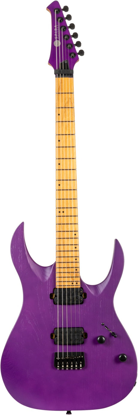 Spira S-600 APP Elektrische Gitaar Swamp Ash Purple met Stainless Steel Frets