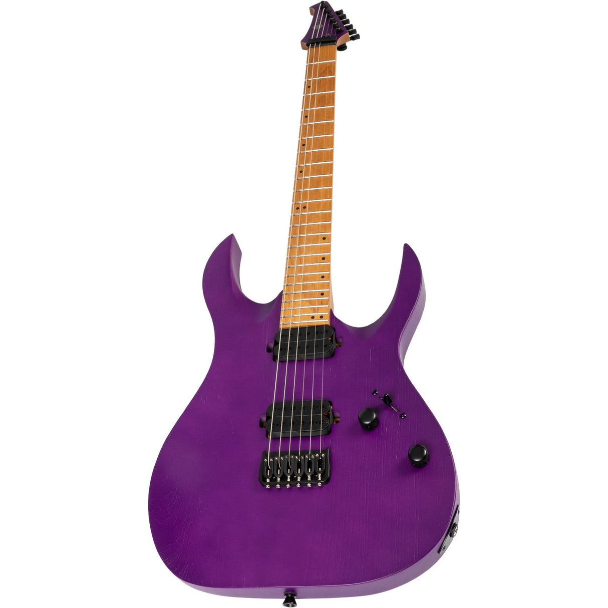 Spira S-600 APP Elektrische Gitaar Swamp Ash Purple met Stainless Steel Frets