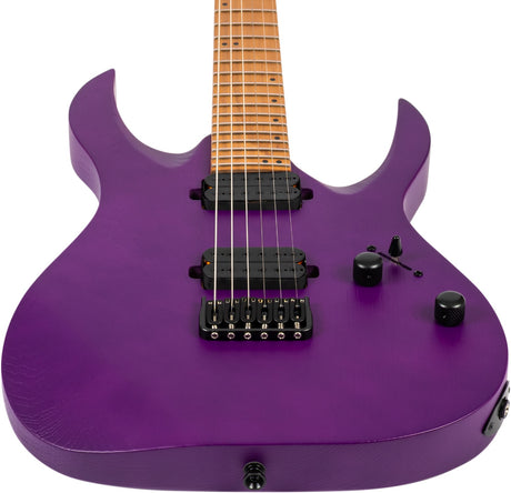 Spira S-600 APP Elektrische Gitaar Swamp Ash Purple met Stainless Steel Frets