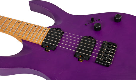 Spira S-600 APP Elektrische Gitaar Swamp Ash Purple met Stainless Steel Frets