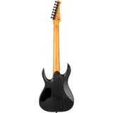 Spira S-607 ABK 7-snarige Elektrische Gitaar Swamp Ash Black met Stainless Steel Frets