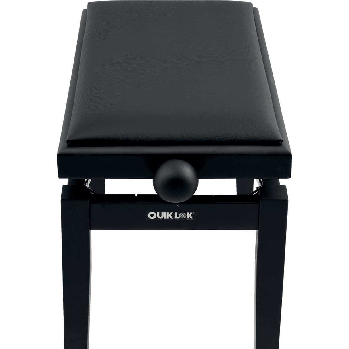 QUIKLOK PB100BKS Piano Bank – Verstelbaar 480-570 mm, Kunstleren Zitting, Mat Zwart