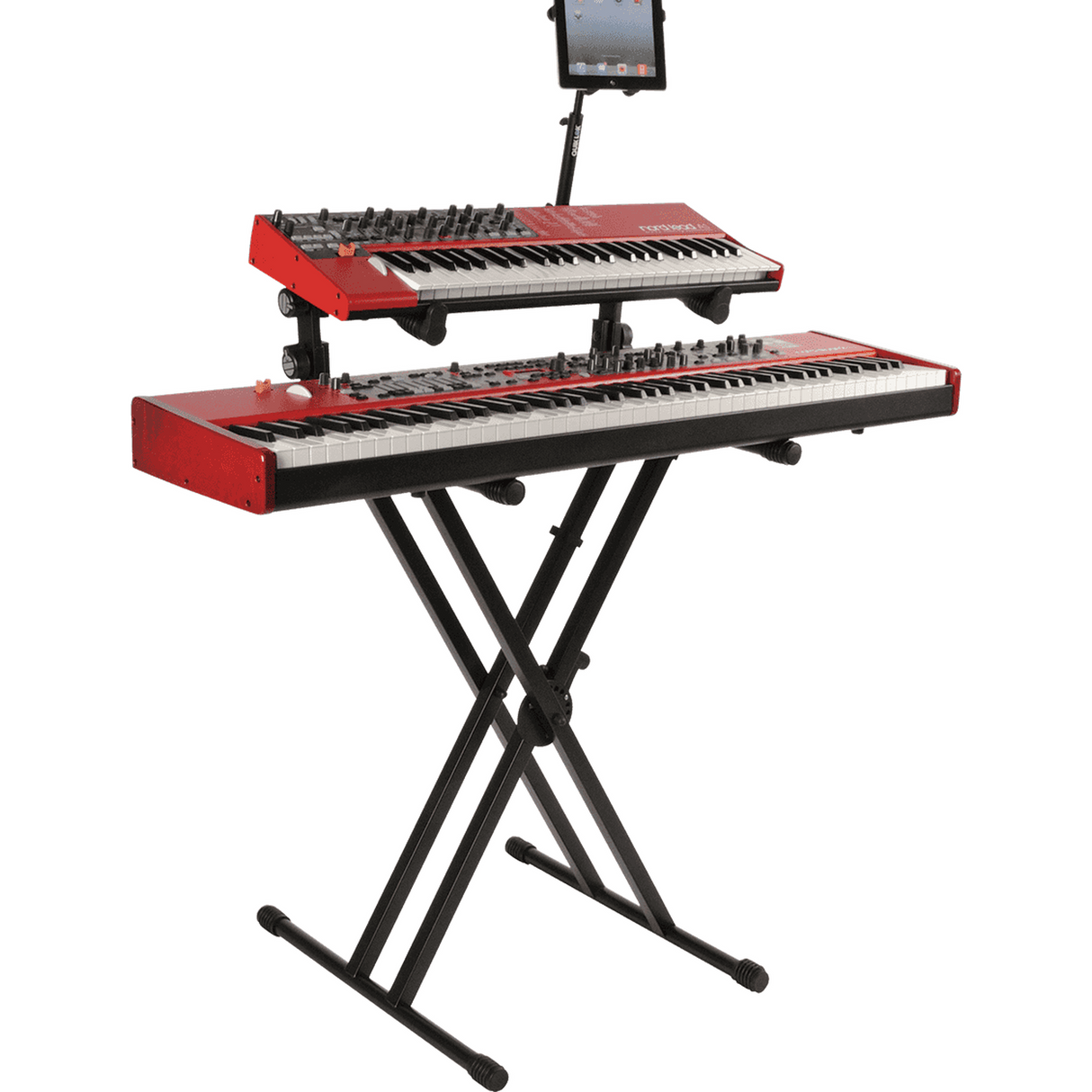 QUIKLOK QL642 Performer Keyboardstandaard – Dubbele X, 2 Niveaus, Verstelbaar, max. 120 kg