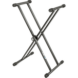 QUIKLOK T20BK Dubbele X Keyboardstandaard – Zwart, Staal, Verstelbaar, max. 81 kg