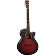 Tanglewood Winterleaf E AVB Super Folk Cutaway Elektro-Akoestische Gitaar Solid Mahogany Autumn Vintage Burst