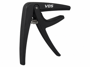 VDS GTC-85 zwarte capo met veer voor akoestische en elektrische gitaar
