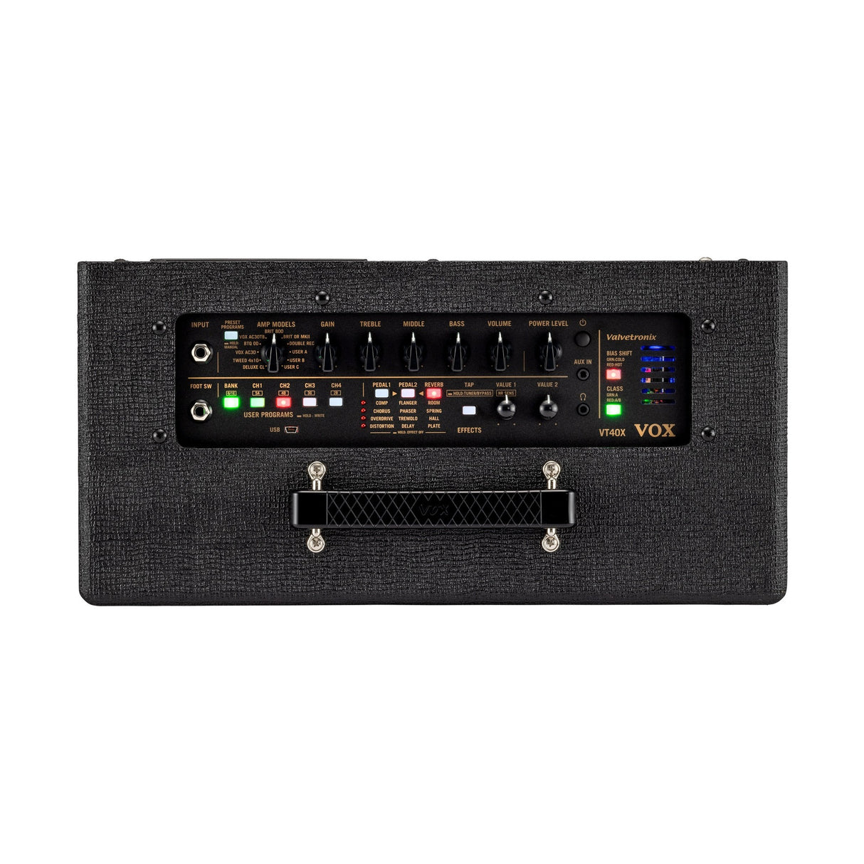 VOX VT40X Classic Blue gitaarcombo 40W met 12AX7 buis en 10 inch speaker
