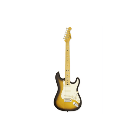 Aria STG-57 2TS Sunburst elektrische gitaar met versterker bundel