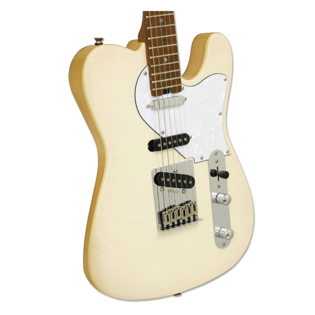 Aria 615-MK2 Hot Rod Collection Nashville MBWH Marble witte elektrische gitaar