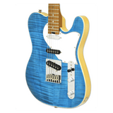 Aria 615-MK2 Hot Rod Collection Nashville TQBL Turquoise Blauwe elektrische gitaar