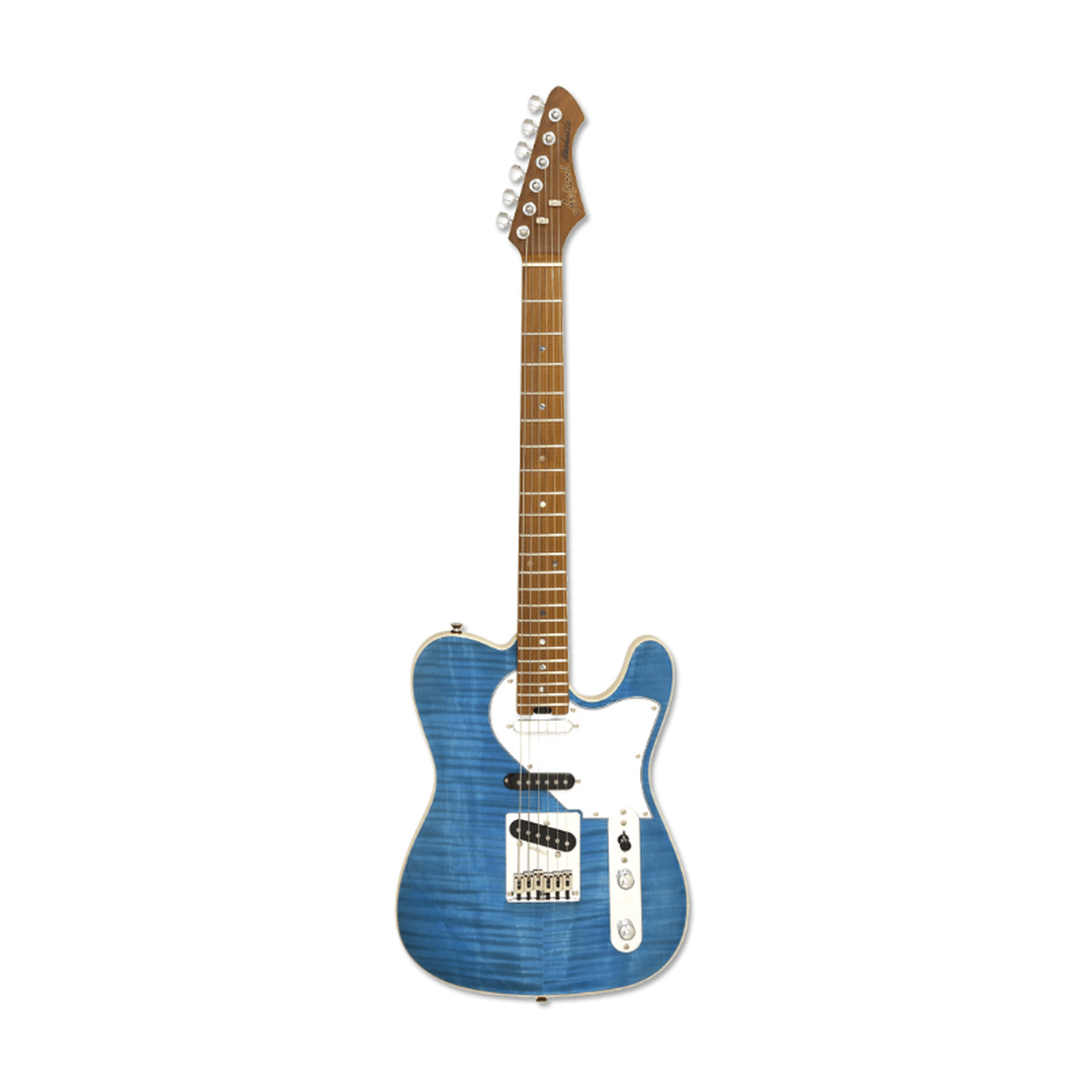 Aria 615-MK2 Hot Rod Collection Nashville TQBL Turquoise Blauwe elektrische gitaar