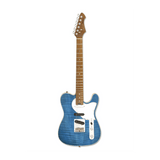 Aria 615-MK2 Hot Rod Collection Nashville TQBL Turquoise Blauwe elektrische gitaar