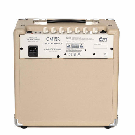 Cort CM15RWTS 15W Gitaarversterker met 8 inch Speaker, Reverb en 2 Kanalen White Sand