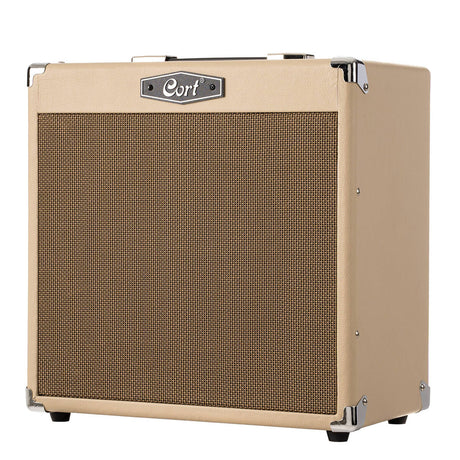 Cort CM30RWTS 30W Gitaarversterker met 10 inch Speaker, Reverb en Bluetooth White Sand
