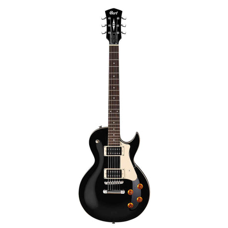 Cort CR100 BK2 Elektrische Gitaar Single Cut Mahonie Zwart met 2 Humbuckers