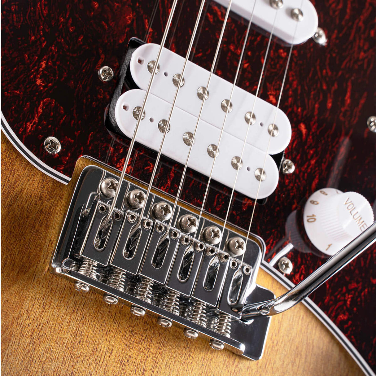 Cort G110 OPSB Elektrische Gitaar HSS Populier Open Pore Sunburst met Tremolo