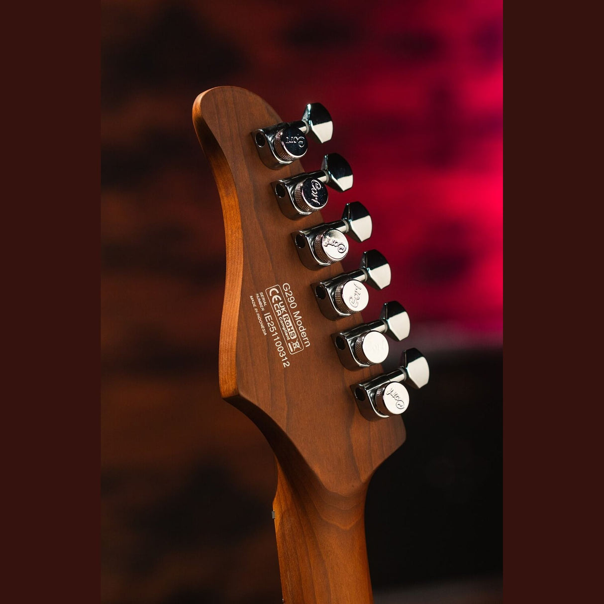 Cort G290 Modern PGR Elektrische Gitaar HSS Roasted Maple Pale Graphite met Seymour Duncan TB4