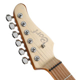 Cort G300 PRO MGD Elektrische Gitaar HH Linden met Maple Top Metallic Gold en Seymour Duncan Pickups