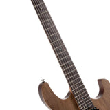 Cort G300 Raw NS Elektrische Gitaar HH Afrikaans Mahonie met Walnut Top Natural Satin en Seymour Duncan Pickups
