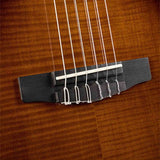 Cort Sunset Nylectric DLX TSB Nylon Elektrische Gitaar Solid Sitka Spruce met Flamed Maple Tobacco Sunburst