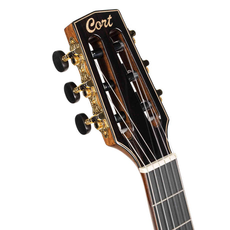 Cort Sunset Nylectric DLX TSB Nylon Elektrische Gitaar Solid Sitka Spruce met Flamed Maple Tobacco Sunburst