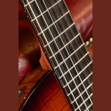 Cort Sunset Nylectric DLX TSB Nylon Elektrische Gitaar Solid Sitka Spruce met Flamed Maple Tobacco Sunburst