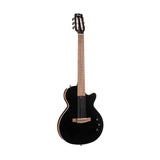 Cort Sunset Nylectric II BK Nylon Elektrische Gitaar Solid Sitka Spruce met Fishman S-Core Pickup Zwart