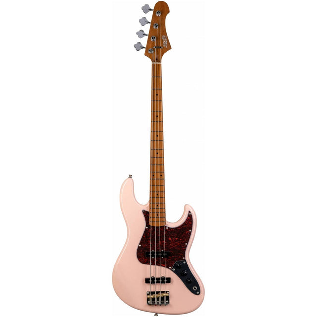 JET JJB-300 PK JB-style Elektrische Bas 4-snarig Rosewood Toets Shell Pink