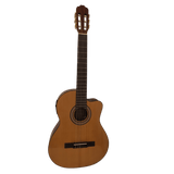 Gomez 002CE naturel Semi akoestische klassieke gitaar