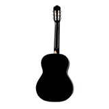 Gomez 036 Klassieke Gitaar 3/4 Black Hoogglans met Tas, Stemapparaat en Standaard
