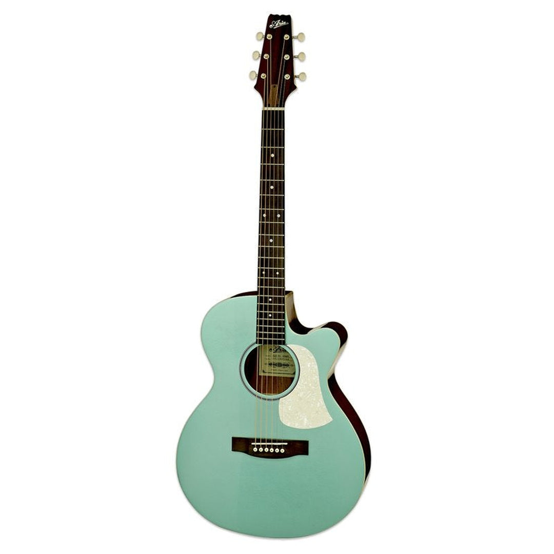 Aria FET-R1 Aqua Marine semi akoestische western gitaar