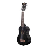 Kala KA-15-BLK Mahogany sopraan ukulele – Mahonie, met gigbag, satijn zwart