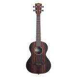 Kala Ebony tenor ukulele – Gestreept ebben, maple binding, met gigbag