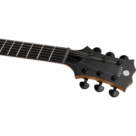 Spira Guitars L-400 MBK Satin Black elektrische gitaar