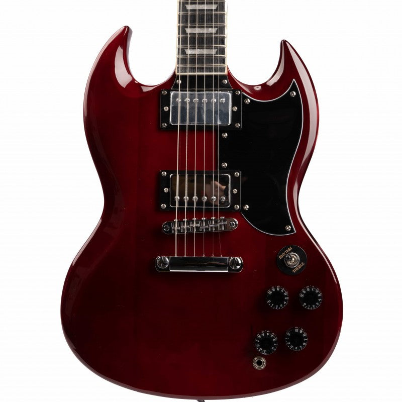 Phoenix EG-572WR Double cut Wijnrode elektrische gitaar