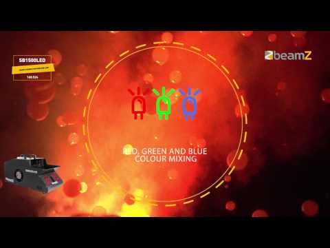 beamZ SB1500LED Rook- & Bellenblaasmachine 1500W met RGB LED’s en DMX