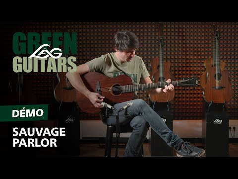Lâg SAUVAGE-PE Semi-Akoestische Parlor Western Gitaar