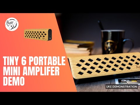 Flight Tiny6 Maple Bluetooth Ukulele Versterker 2x3W met Oplaadbare Batterij en Maple Afwerking