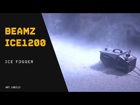 beamZ ICE1200 MKII IJs-Rookmachine 1200W met Laaghangende Rook en 1.3L Tank